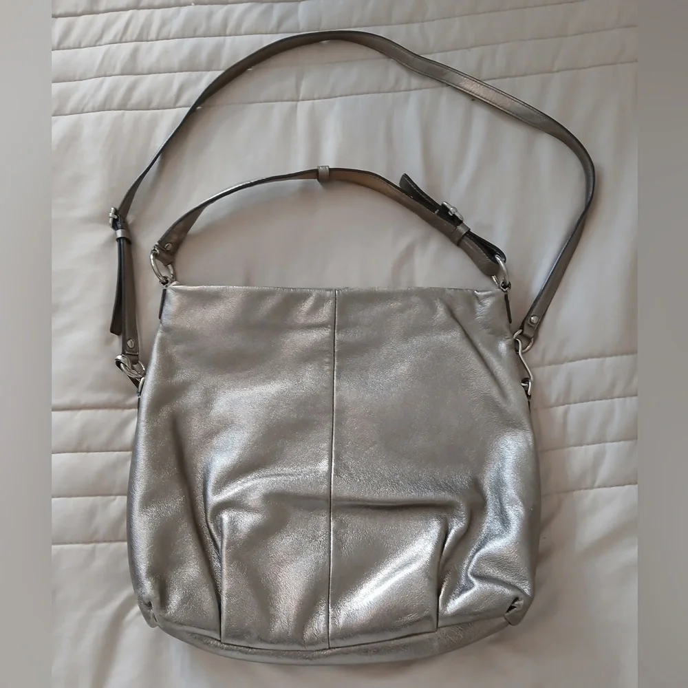 Coach Shimmering metallic Shoulder Bag